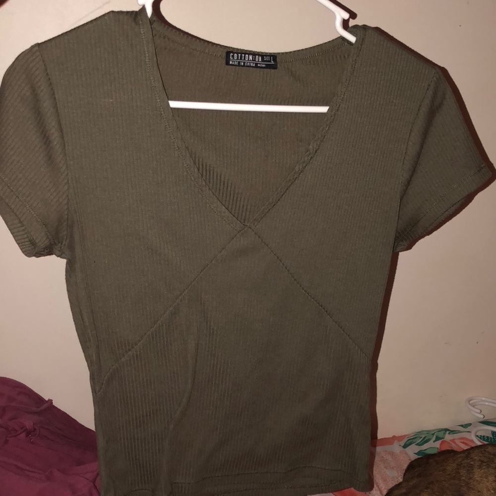 cotton on green top